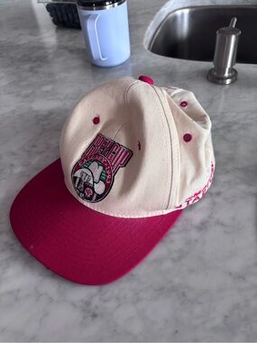 Official 1993 CFL Grey Cup - Vintage Two-Tone Pink and Cream Baseball Cap